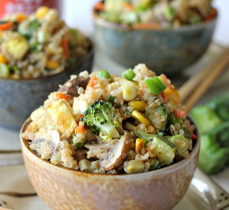 receta arroz con quinoa y verduras